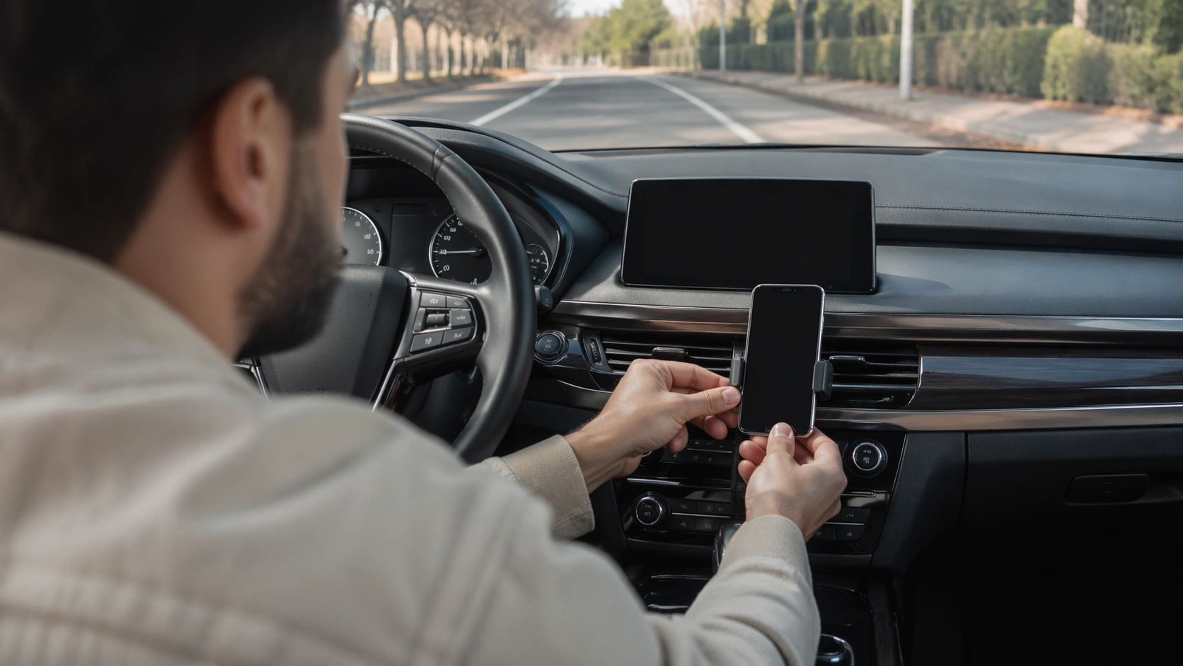 car interior phone mount ideas