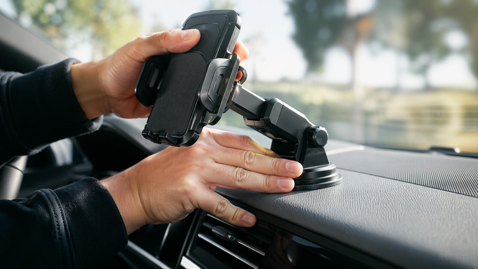 how to adjust phone holder for navigation