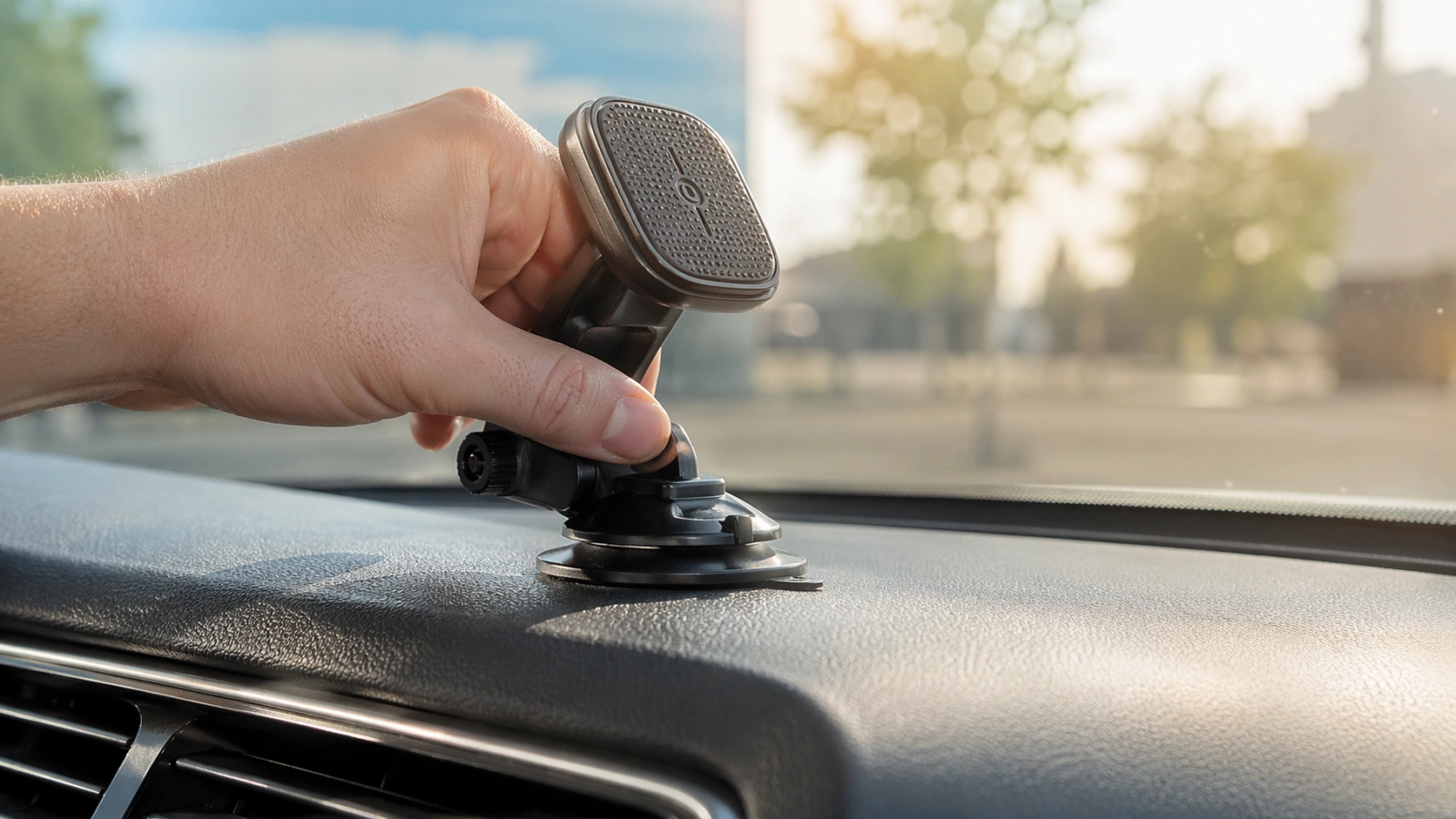 how to secure phone holder on dashboard