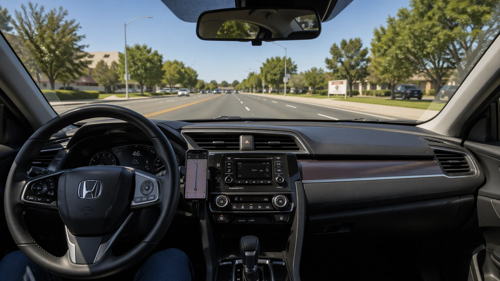 safe phone mount positions in car