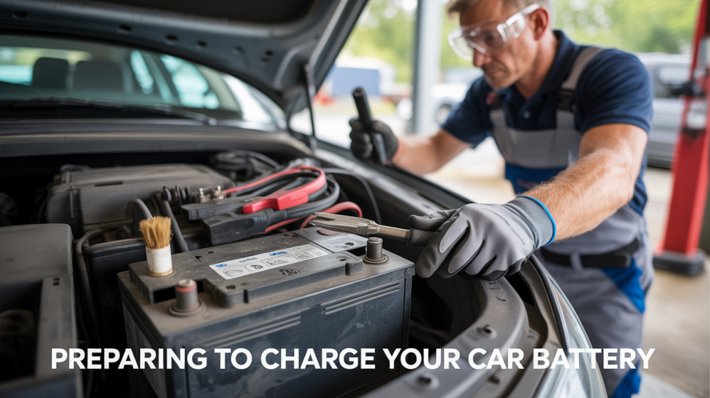 how to connect a car battery charger