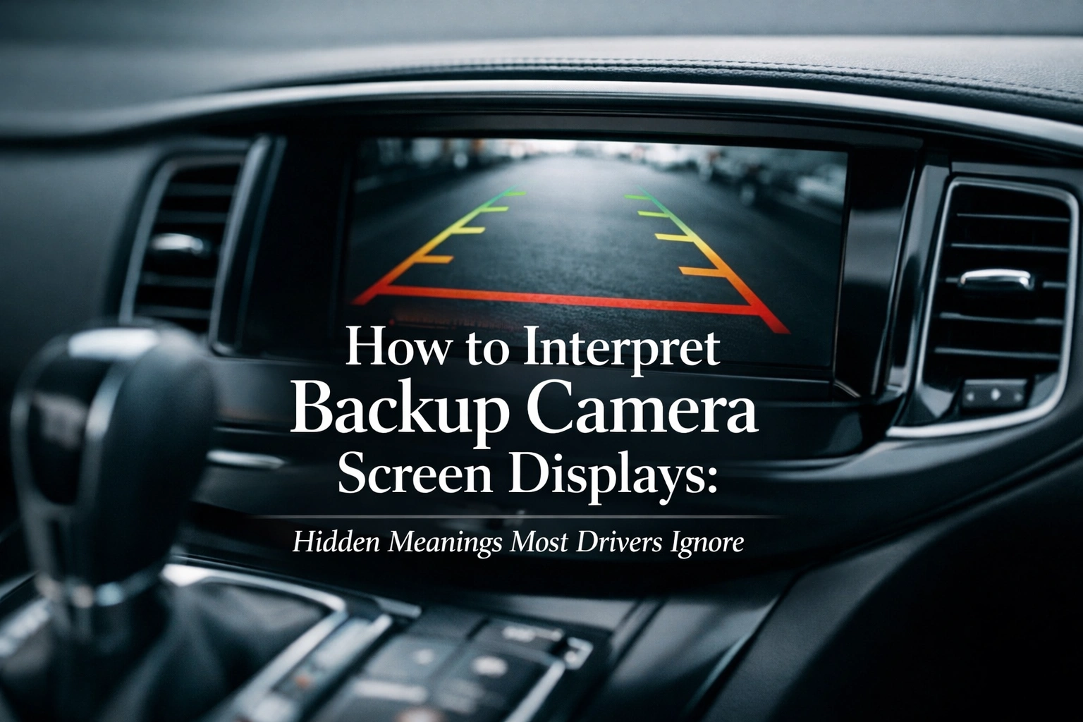 How to Interpret Backup Camera Screen Displays: Hidden Meanings Most ...