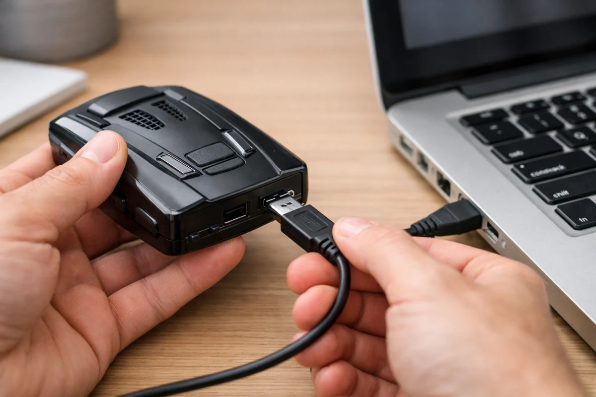 how to update radar detector software