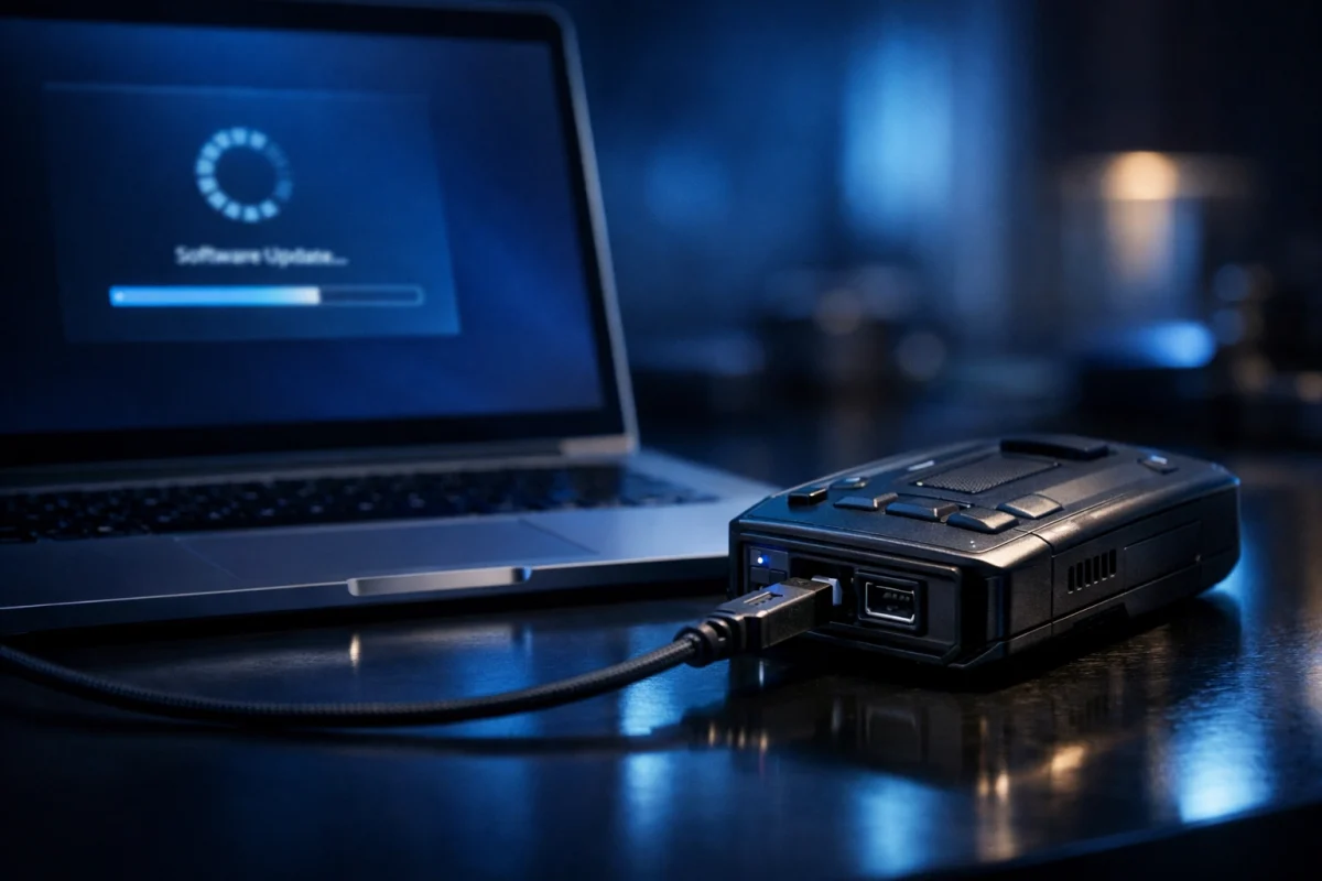 how to update radar detector software