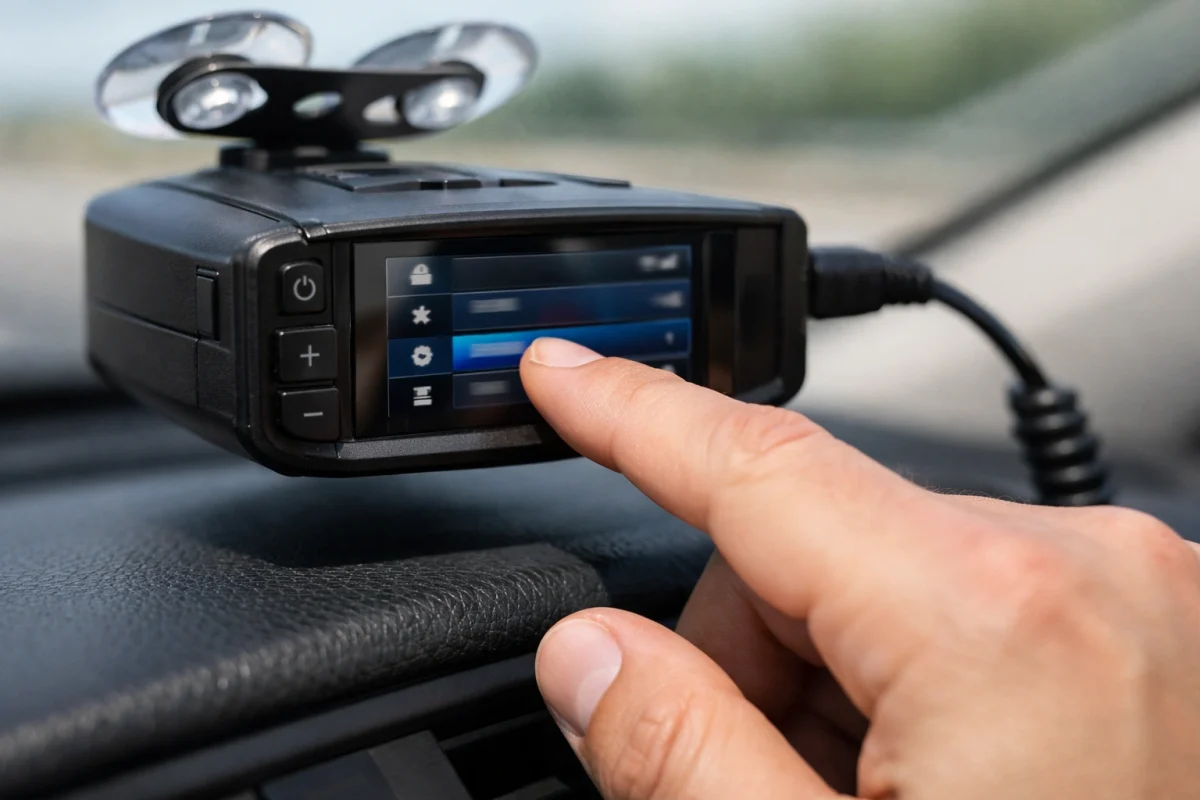 how to choose radar detector settings