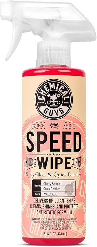 Chemical Guys Speed Wipe Quick Detailer Spray, 16 oz, High Gloss Shine