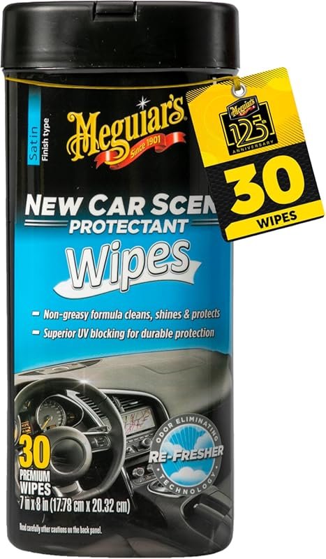 Meguiar's New Car Scent protectant wipes