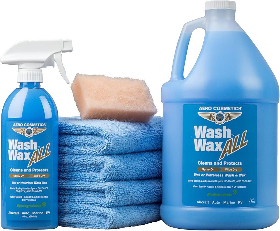 Aero Cosmetics Wash Wax ALL Waterless Car Wash Wax Kit