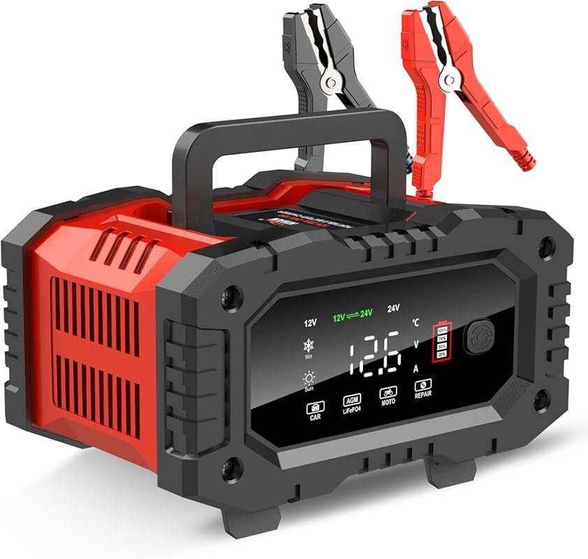 YONHAN 20A 12V/24V Battery Charger with repair and winter mode