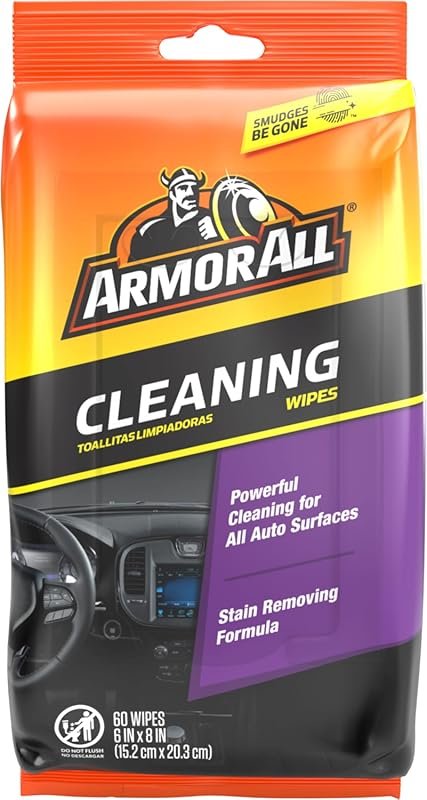 Armor All Multi Purpose Car Interior Cleaner Wipes 60 count