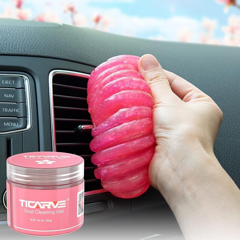 TICARVE car cleaning gel putty for interior dust, keyboard, and auto detailing