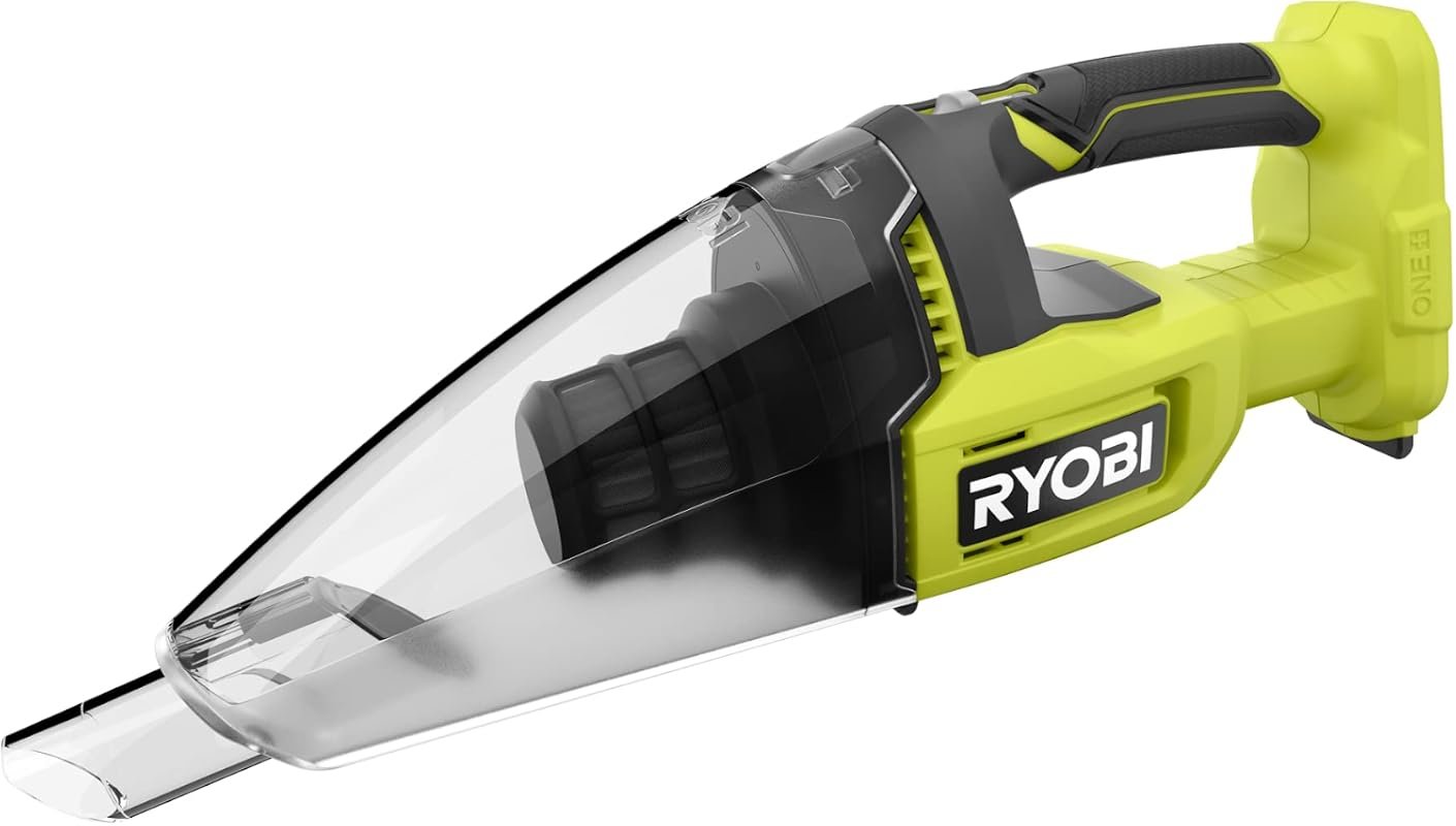 RYOBI 18V Cordless Handheld Vacuum Cleaner, 29 AW Suction, 600ml Collector