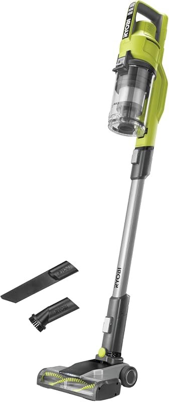 RYOBI 18V ONE+ Cordless Floor Vacuum Cleaner, 30 AirWatt Suction, 24cm Nozzle