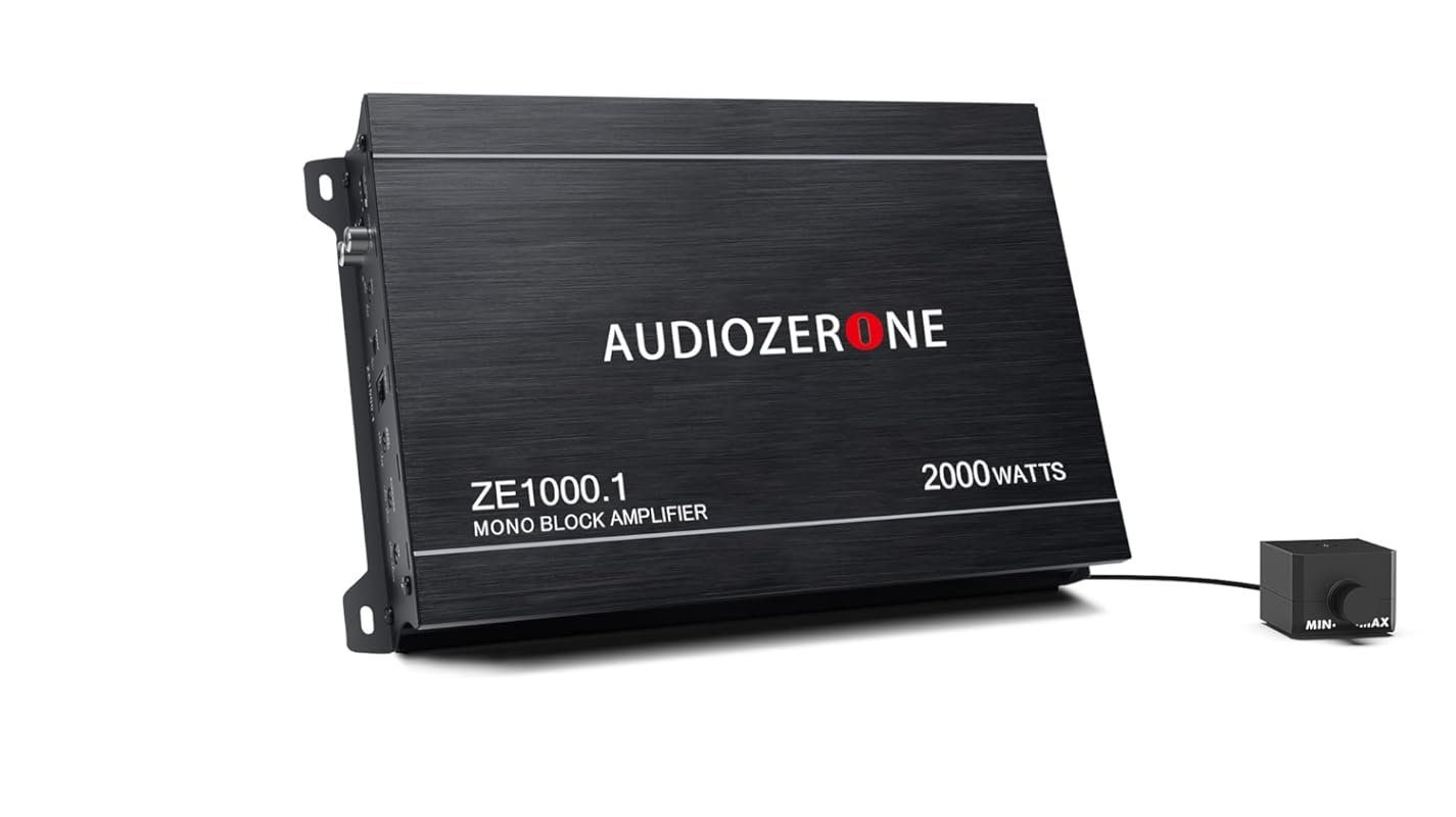 AUDIOZERONE ZE1000.1 Monoblock Class D Subwoofer Amplifier