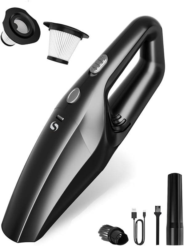 Cordless Handheld Vacuum with Washable HEPA Filter