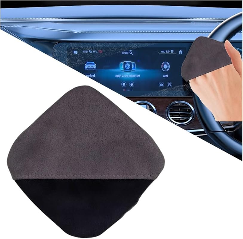 Square microfiber car touch screen cleaner cloth