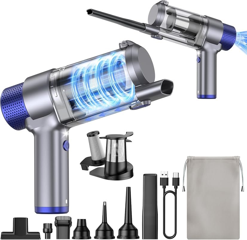 JONYJ Cordless Handheld Car Vacuum Cleaner and Air Duster