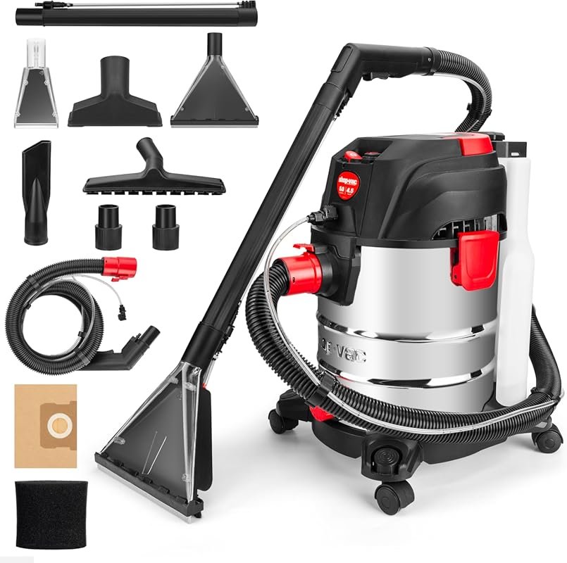 Shop-Vac 5-Gallon 3-in-1 Wet/Dry Upholstery Shampoo Vacuum, 4.5 Peak HP