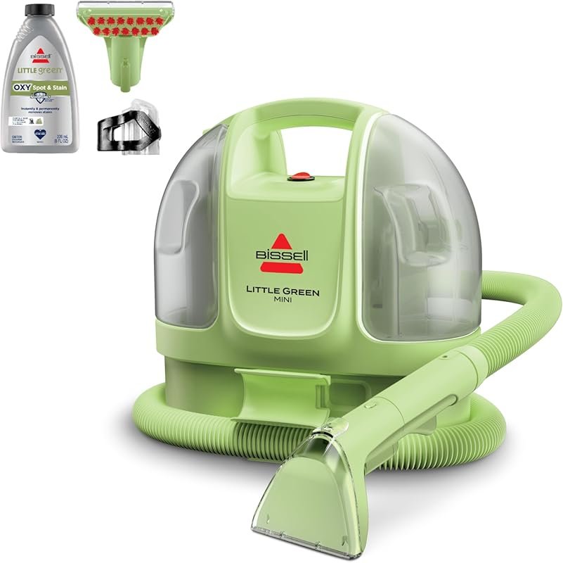 BISSELL Little Green 4075 Portable Carpet Cleaner with HydroRinse and Tough Stain Tool