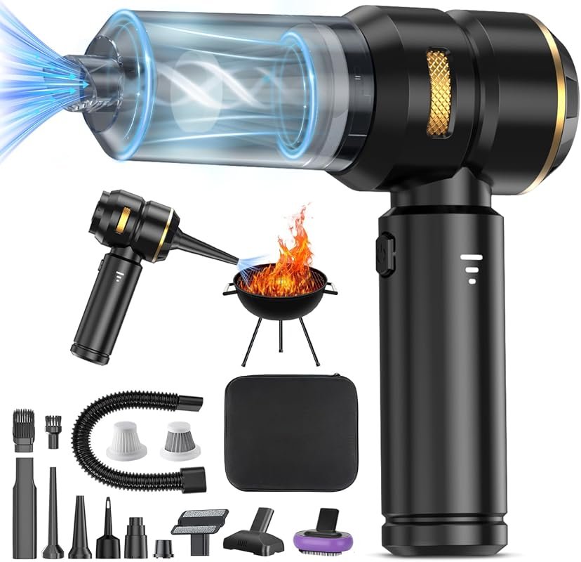 Cordless 22000Pa Handheld Vacuum with HEPA Filter, 4-in-1 Cleaner and Duster
