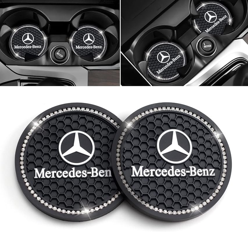 Mercedes-Benz silicone car cup holder coasters