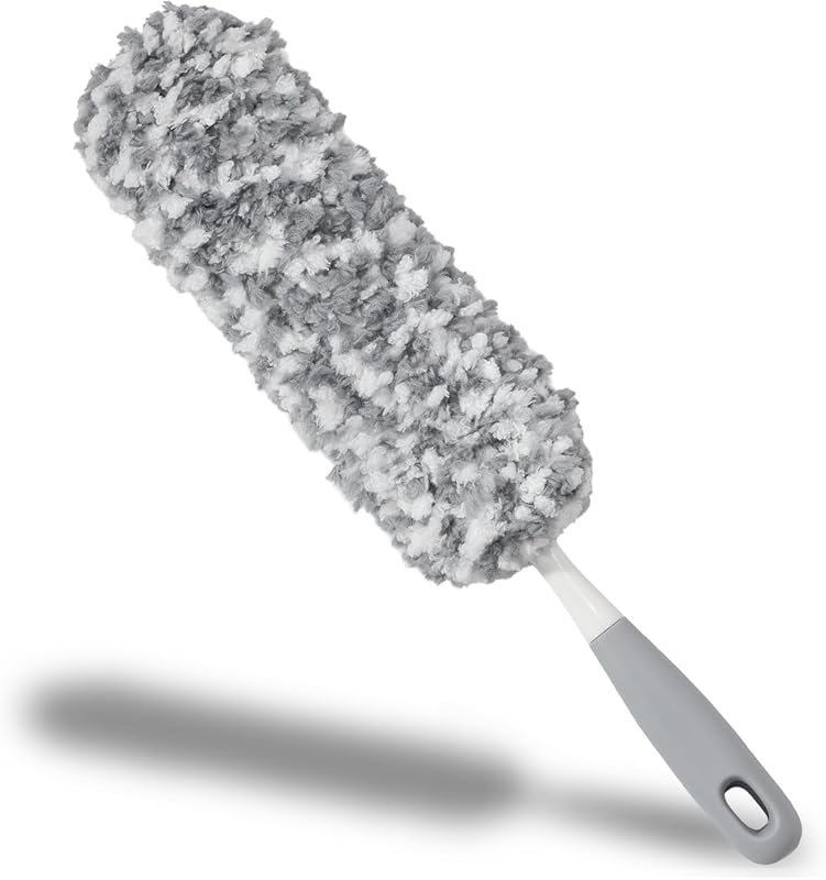 18-Inch Multi-Purpose Microfiber Car Duster with detachable washable head