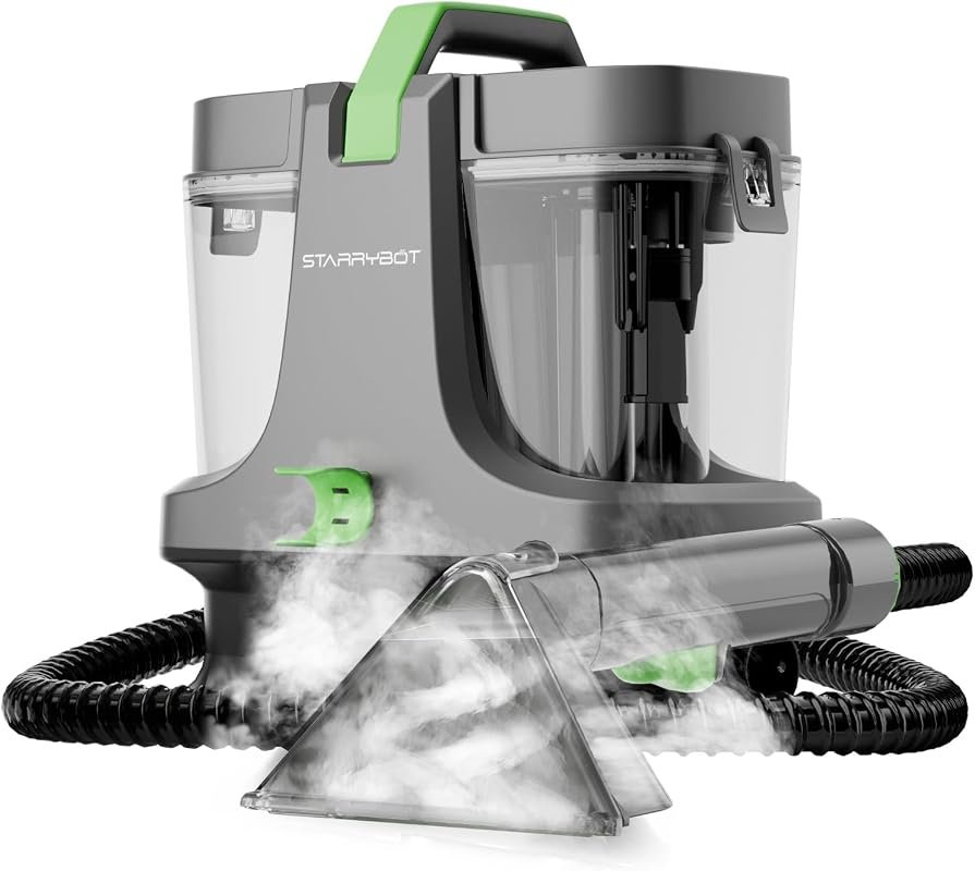 Starrybot Portable Car Cleaner with steam and spot cleaning