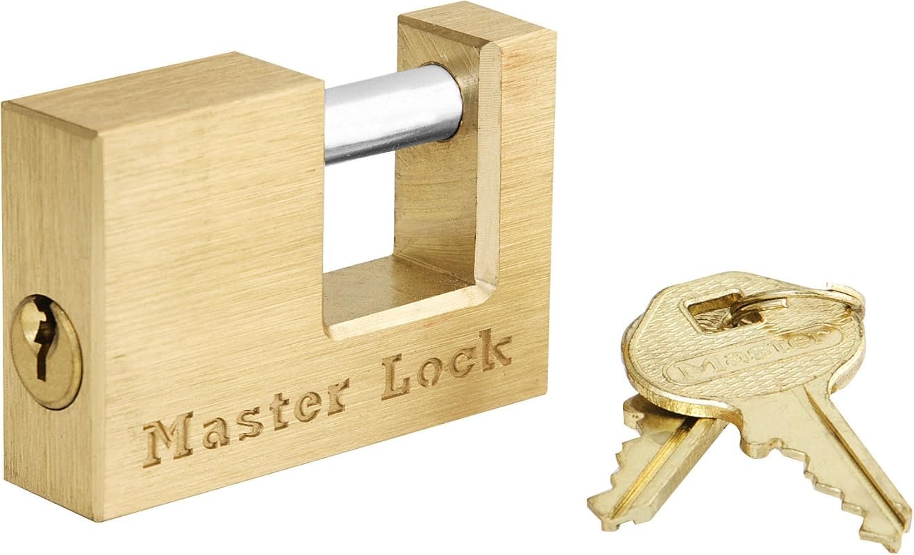 Master Lock 605DAT Solid Brass Trailer Coupler Lock