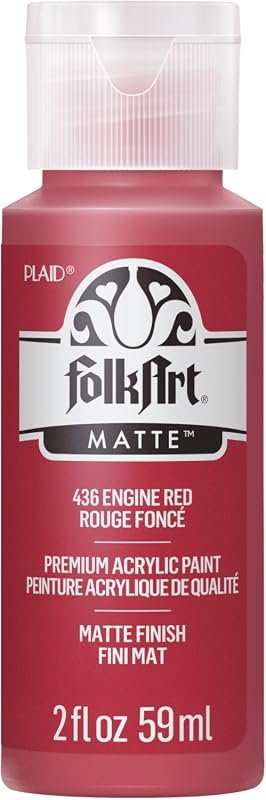 FolkArt 436 Acrylic Paint in Engine Red
