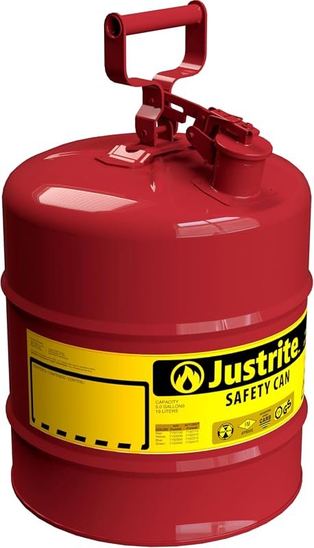 Justrite 5 Gallon Type I Safety Gas Can