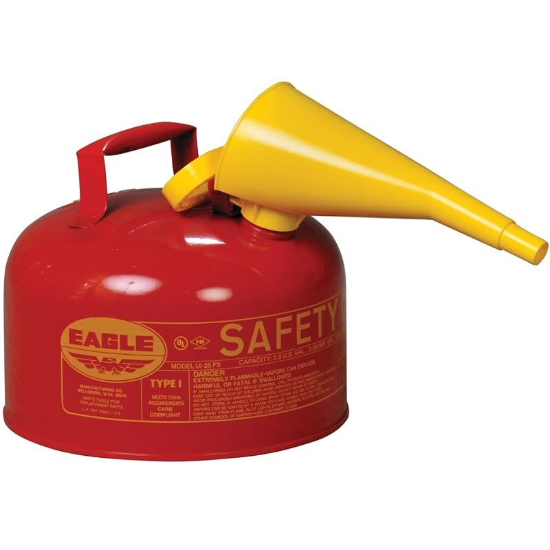 Eagle 2.5 Gallon Type I Red Safety Gas Can