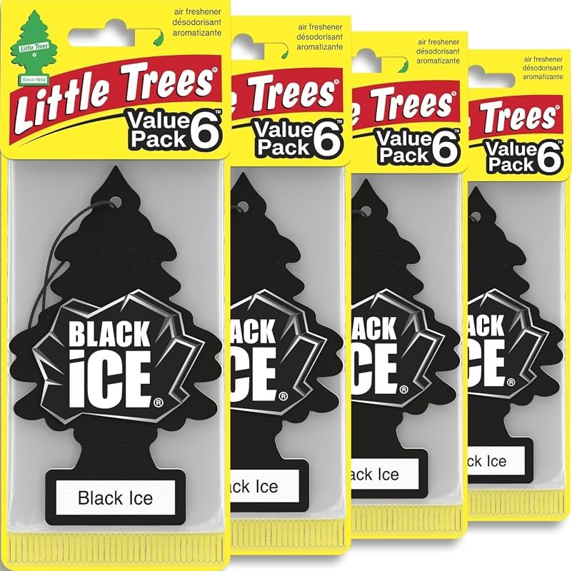 LITTLE TREES Black Ice Air Fresheners