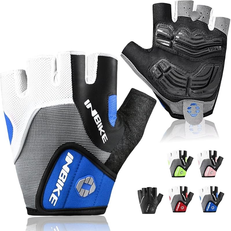 INBIKE 5mm padded half-finger cycling gloves