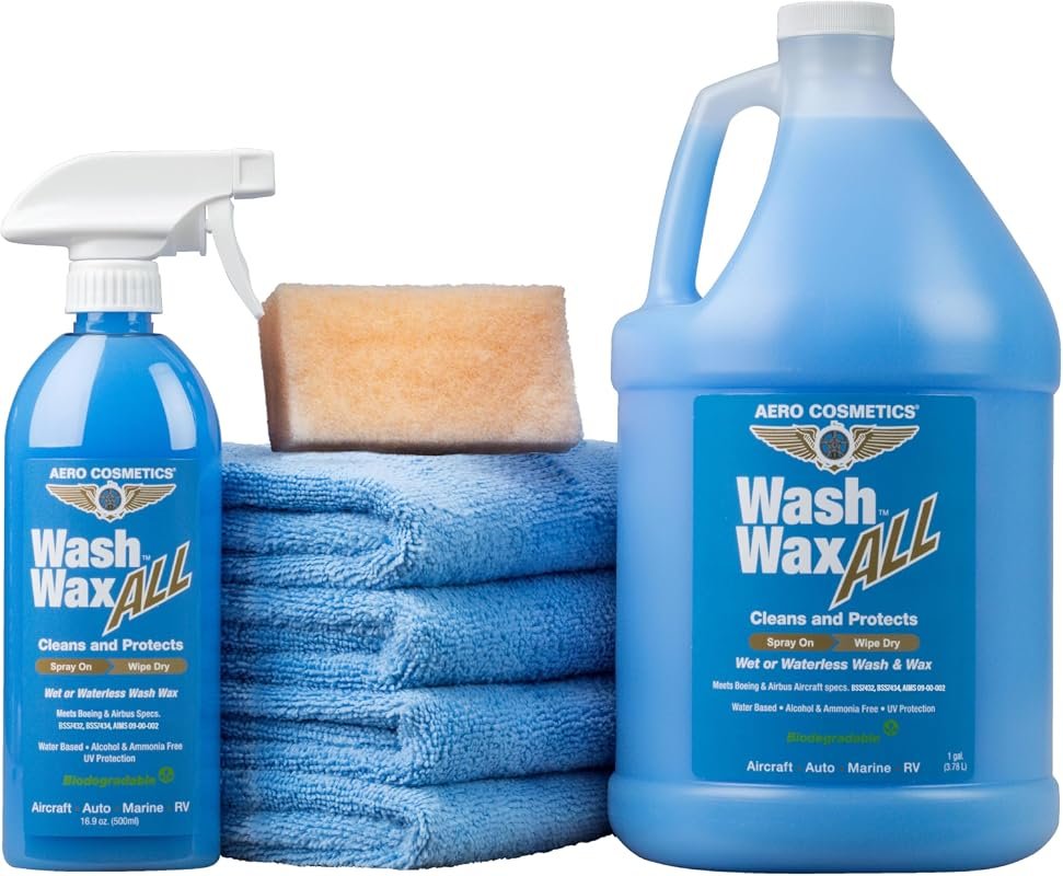 Aero Cosmetics Wash Wax ALL waterless car wash kit