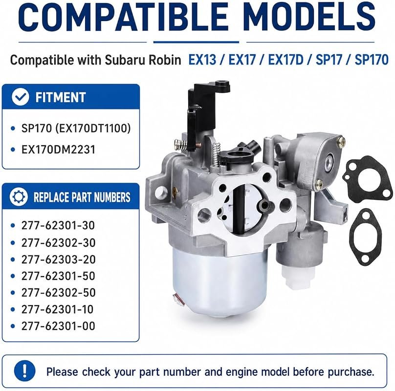 Hoypeyfiy Subaru Robin EX13 Carburetor