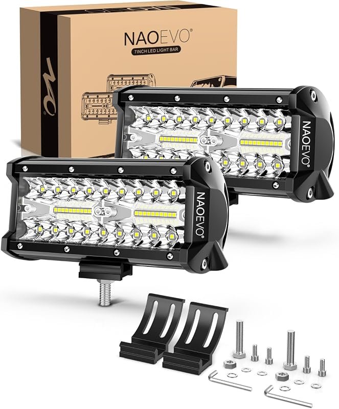 NAOEVO 7-Inch LED Light Bar