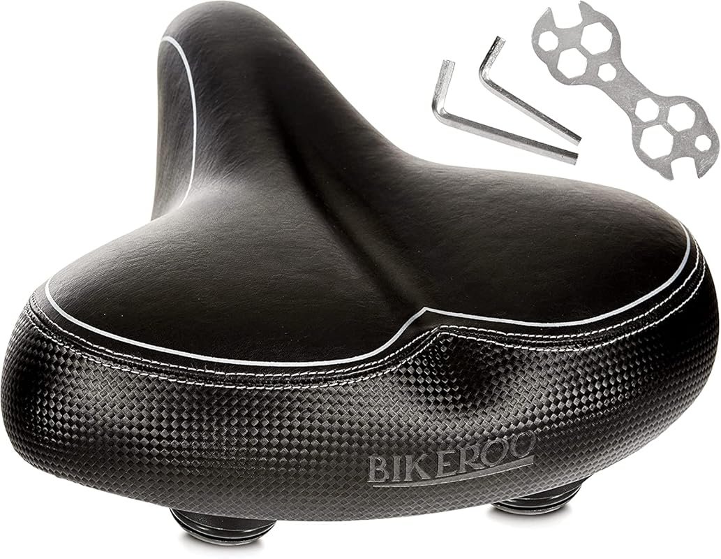 Bikeroo wide cruiser bicycle saddle