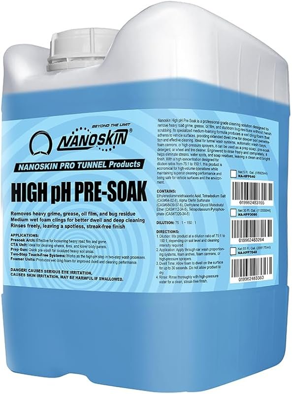 Nanoskin High pH Pre-Soak for Tunnel Foam Cleaning