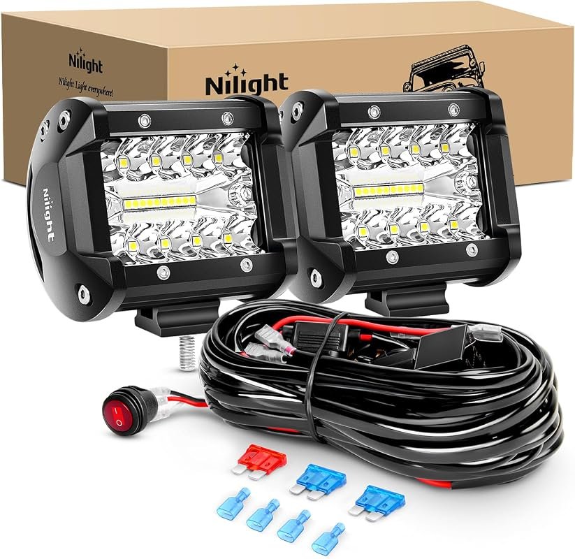 Nilight 4-Inch LED Light Pods two-pack