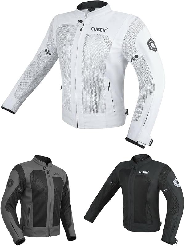 CUBER Men's Breathable Mesh Motorcycle Jacket