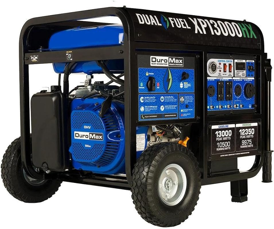 DuroMax XP13000HX Dual-Fuel Portable Generator