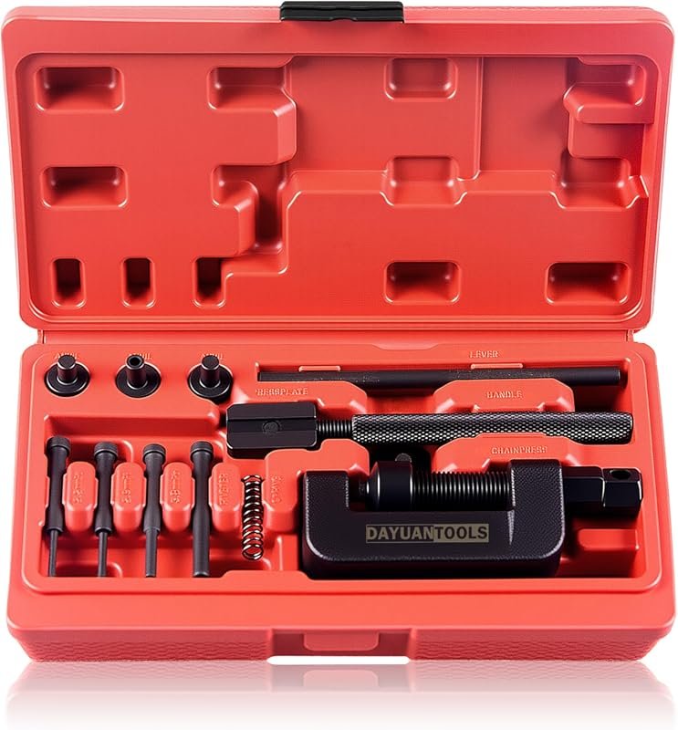 DAYUAN 13-piece motorcycle chain breaker and riveter kit