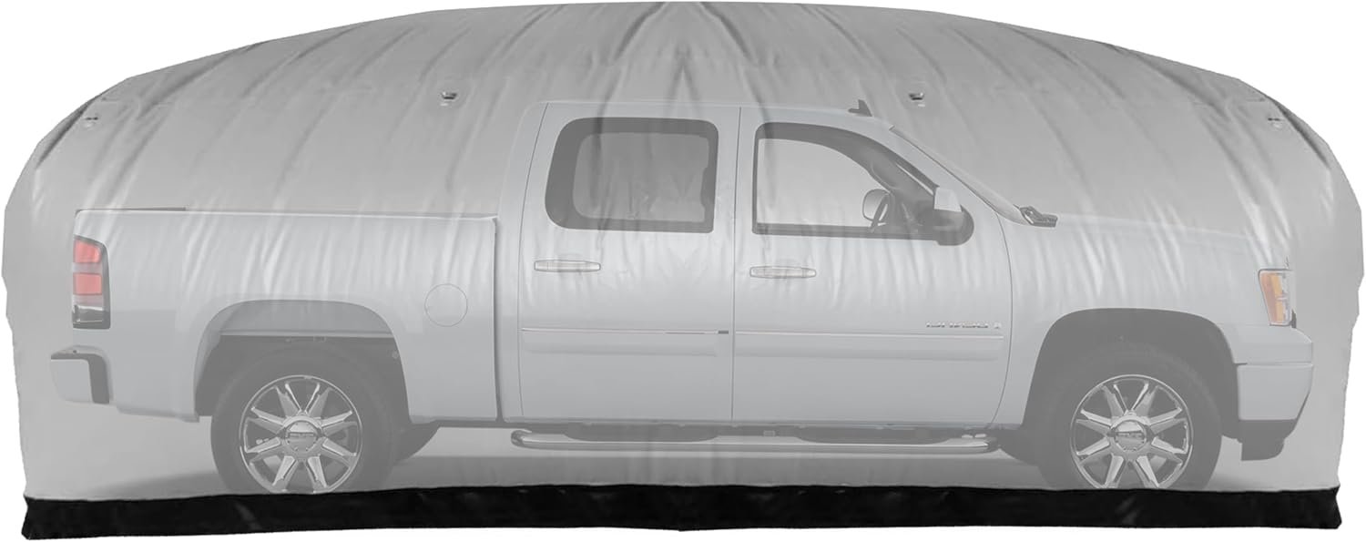 IN THE GARAGE Outdoor Truck Shield gray inflatable shelter