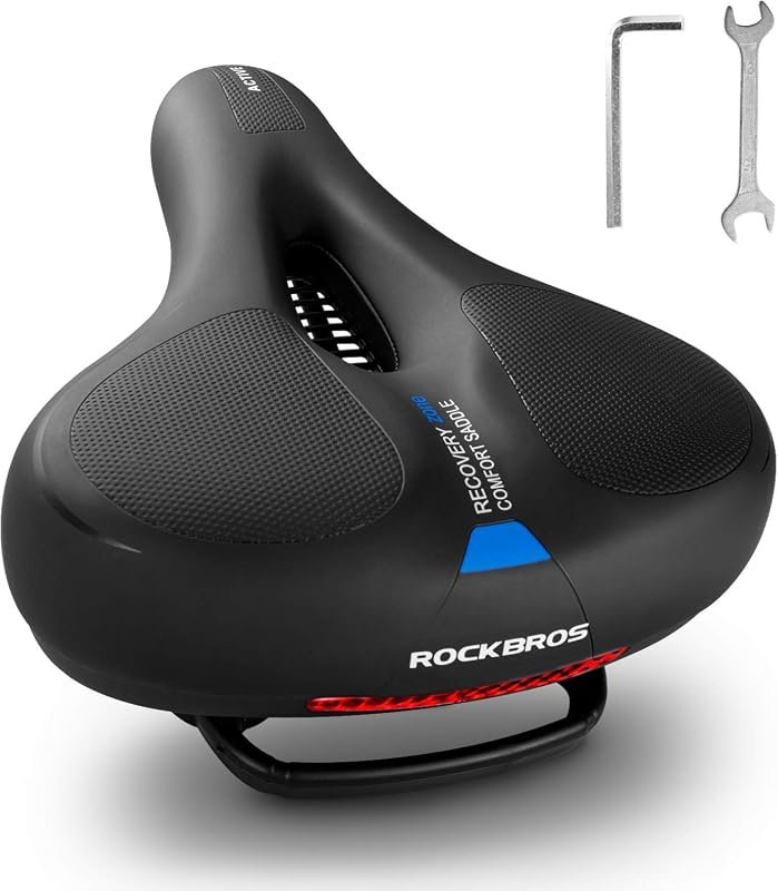 ROCKBROS wide waterproof bike seat cushion
