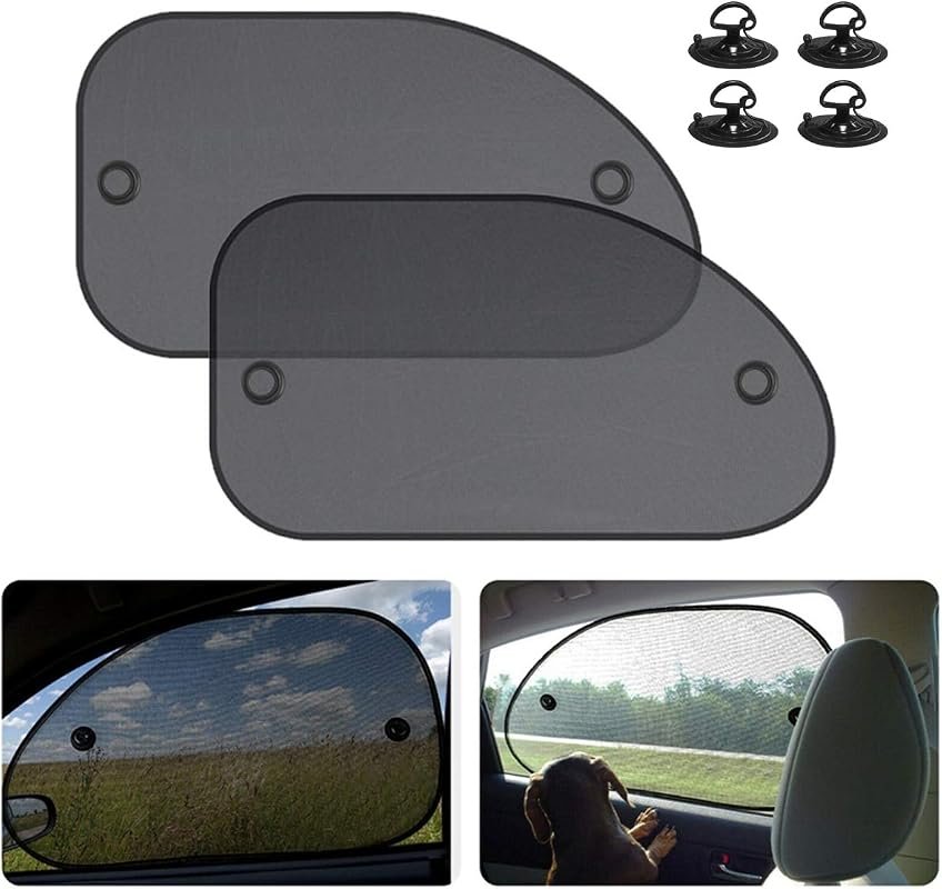 Moly Magnolia UV-blocking car window sunshades