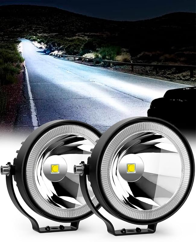 NAOEVO 4-Inch Round LED Pod Lights