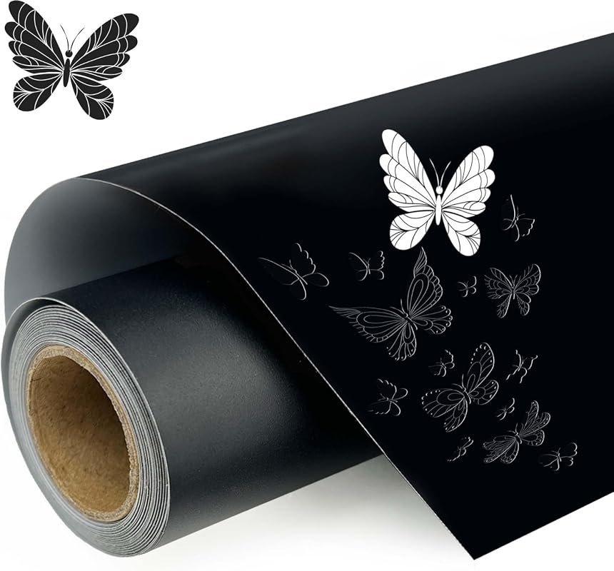 Matte Black Permanent Vinyl Roll