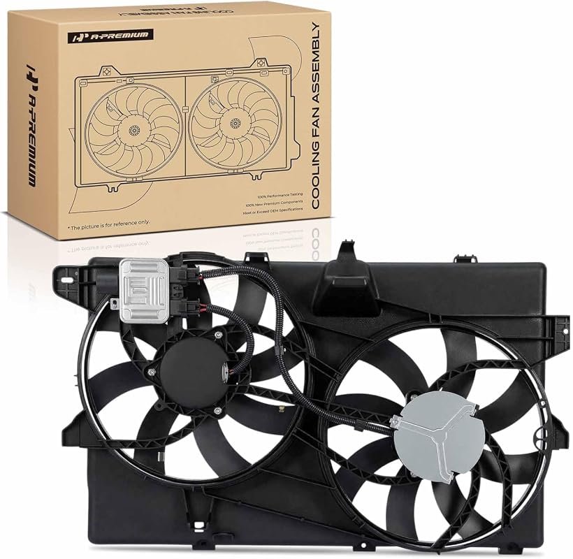 A-Premium dual radiator cooling fan assembly for Ford Edge and Lincoln MKX