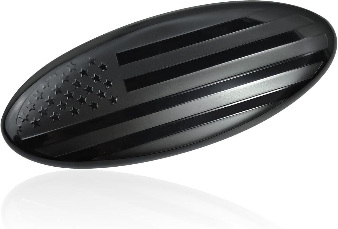 Black 7-Inch American Flag F-150 Badge