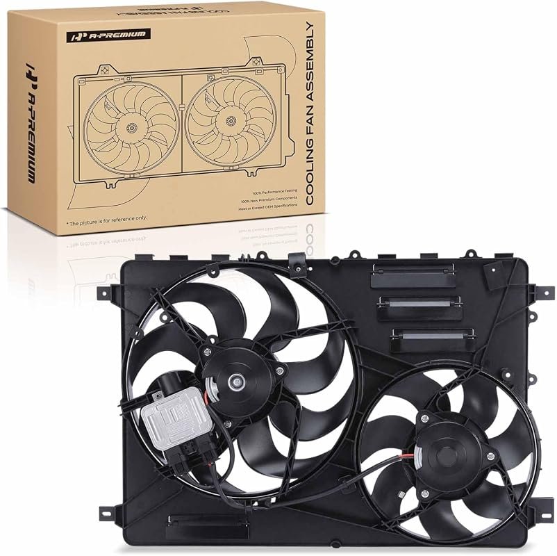 A-Premium radiator cooling fan assembly with controller for Volvo